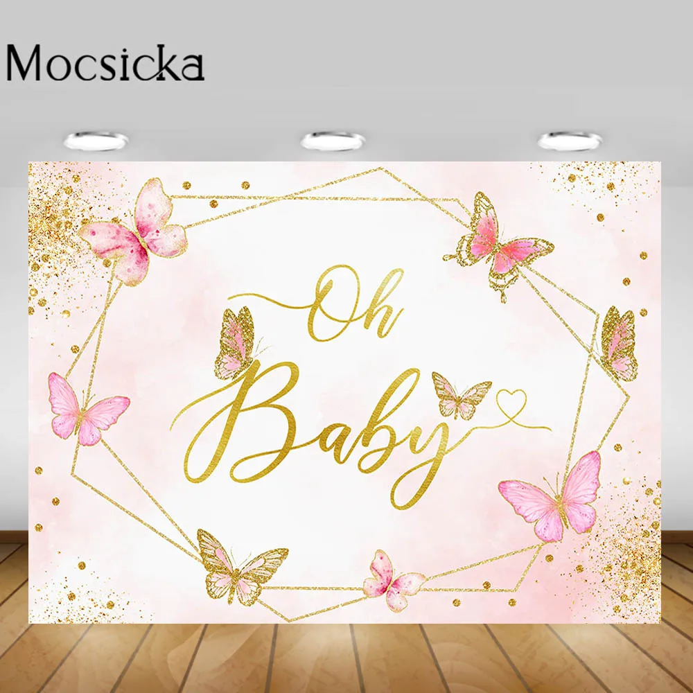Mocsicka Newborn Oh Baby Photography Backdrops Pink Butterfly Gold Frame Welcome Baby Custom Photo Background Decor Studio Props
Mocsicka Newborn Oh Baby Photography Backdrops Pink Butterfly Gold Frame Welcome Baby Custom Photo Background Decor Studio Props