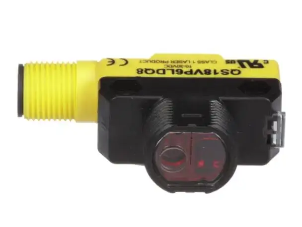 QS18VP6LDQ8 Sensor, Laser, Visible Red, 300 mm Range, 10-30 VDC, PNP, 4 Wire, 2 Meter Cable 73045
QS18VP6LDQ8 Sensor, Laser, Visible Red, 300 mm Range, 10-30 VDC, PNP, 4 Wire, 2 Meter Cable 73045