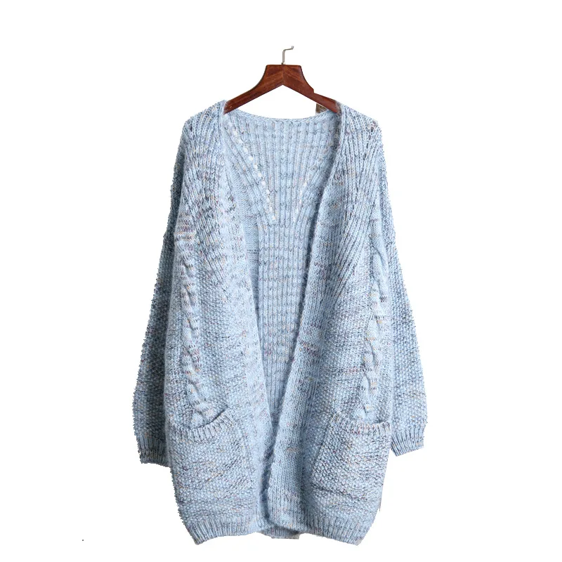 2020 Autumn New Mid-Length Sweater Jacket Female Korean-Style Women's Wear Loose Linen Flower Color Hipster Student Pocket
2020 Autumn New Mid-Length Sweater Jacket Female Korean-Style Women's Wear Loose Linen Flower Color Hipster Student Pocket