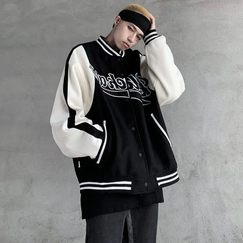 2022 spring autumn new baseball uniform vintage contrast color embroidery hip hop coat men women high street vibe varsity jacket
2022 spring autumn new baseball uniform vintage contrast color embroidery hip hop coat men women high street vibe varsity jacket