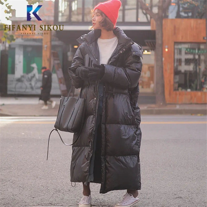 Winter Jacket Women Long Parkas High quality Hooded Coat Thick Warm Overcoat Loose Jackets Parka Women Korean style Winter Coat
Winter Jacket Women Long Parkas High quality Hooded Coat Thick Warm Overcoat Loose Jackets Parka Women Korean style Winter Coat
