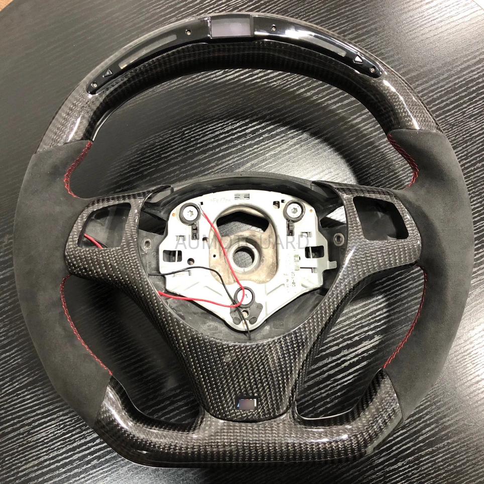 100% Real Carbon Fiber Car LED Display Steering Wheel Compatible for E90 E92 3 Series
100% Real Carbon Fiber Car LED Display Steering Wheel Compatible for E90 E92 3 Series
