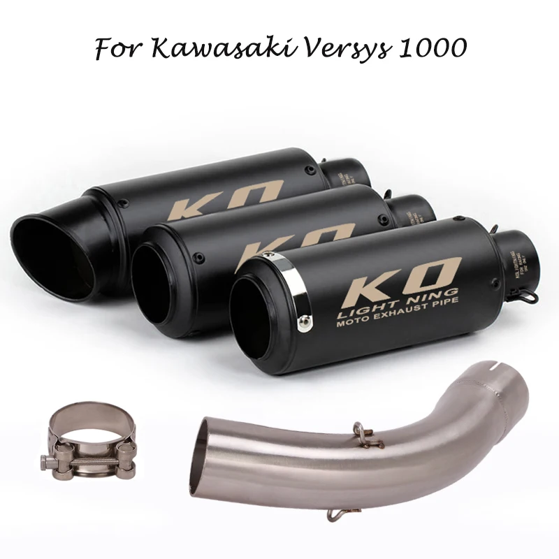 Slip for Kawasaki Versys 1000 2019 2020 Motorcycle Exhaust Muffler Tips Black Escape Tube Mid Link Connect Pipe System
Slip for Kawasaki Versys 1000 2019 2020 Motorcycle Exhaust Muffler Tips Black Escape Tube Mid Link Connect Pipe System