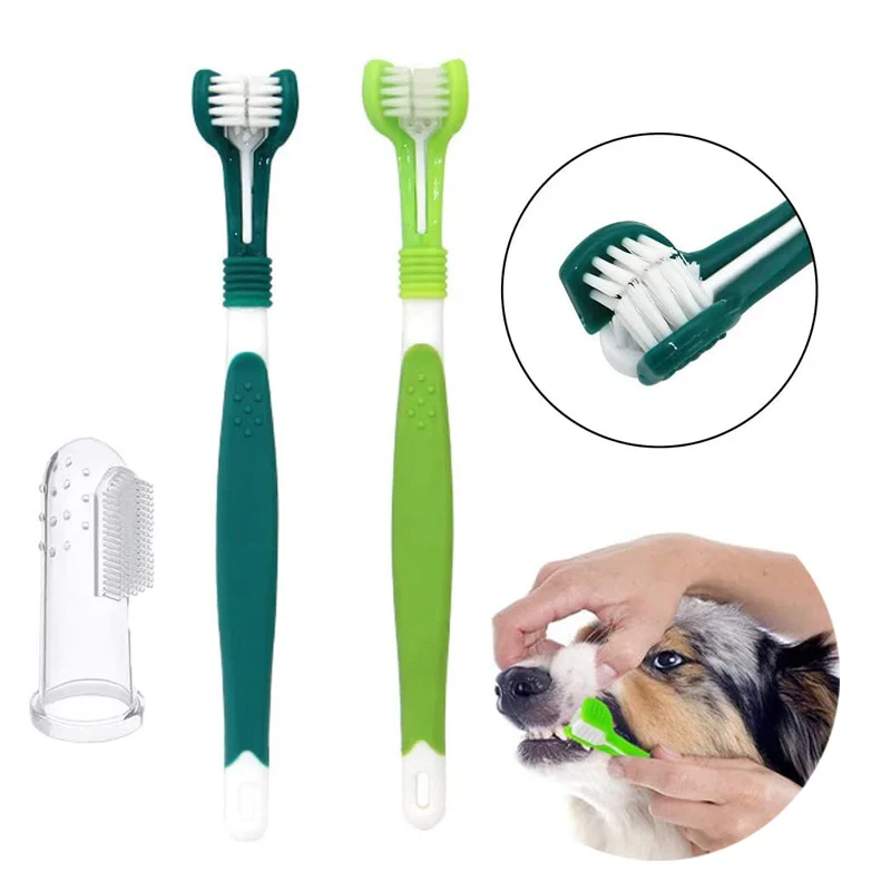 Pet Dog Toothbrush Triple Head Dog Tooth Cleaning Brush Addition Bad Breath Tartar Teeth Care Cat Cleaning Mouth
Pet Dog Toothbrush Triple Head Dog Tooth Cleaning Brush Addition Bad Breath Tartar Teeth Care Cat Cleaning Mouth
