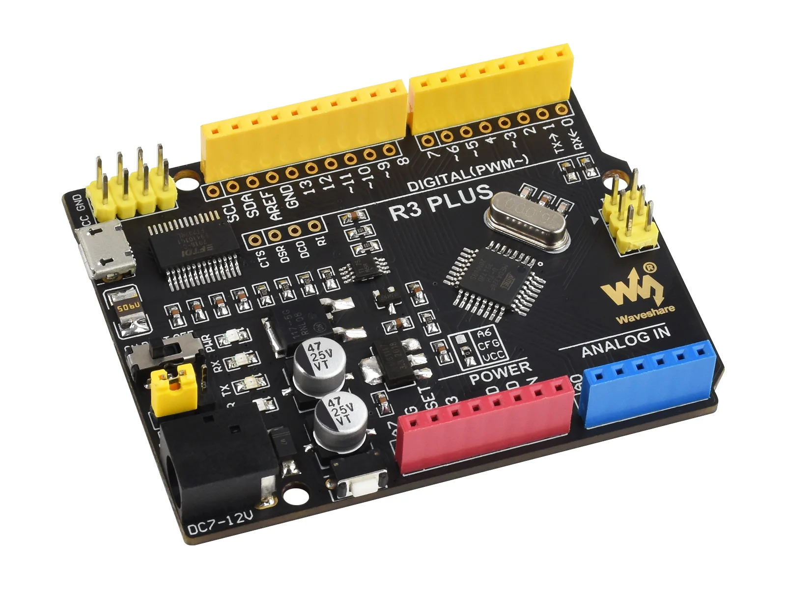 Waveshare ATMEGA328P Microcontroller Development Board, Based On ATMEGA328P-AU, Compatible with the Arduino Board
Waveshare ATMEGA328P Microcontroller Development Board, Based On ATMEGA328P-AU, Compatible with the Arduino Board
