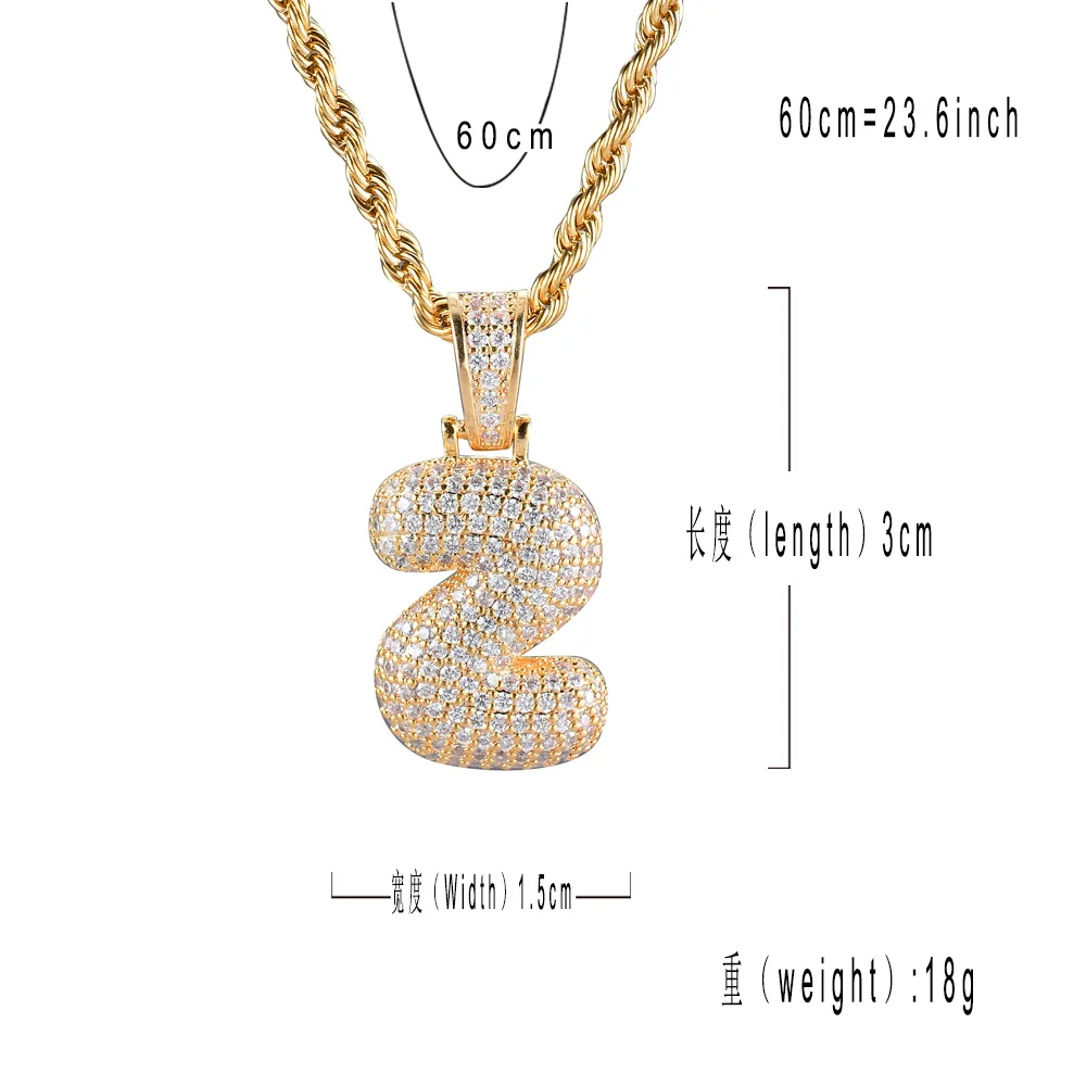 2021 Cubic New Round CZ Number 0-9 Style Zircon Pendant Necklace Mirco Pave Prong Setting for Men Hip Hop Fashion Jewelry BP141
2021 Cubic New Round CZ Number 0-9 Style Zircon Pendant Necklace Mirco Pave Prong Setting for Men Hip Hop Fashion Jewelry BP141