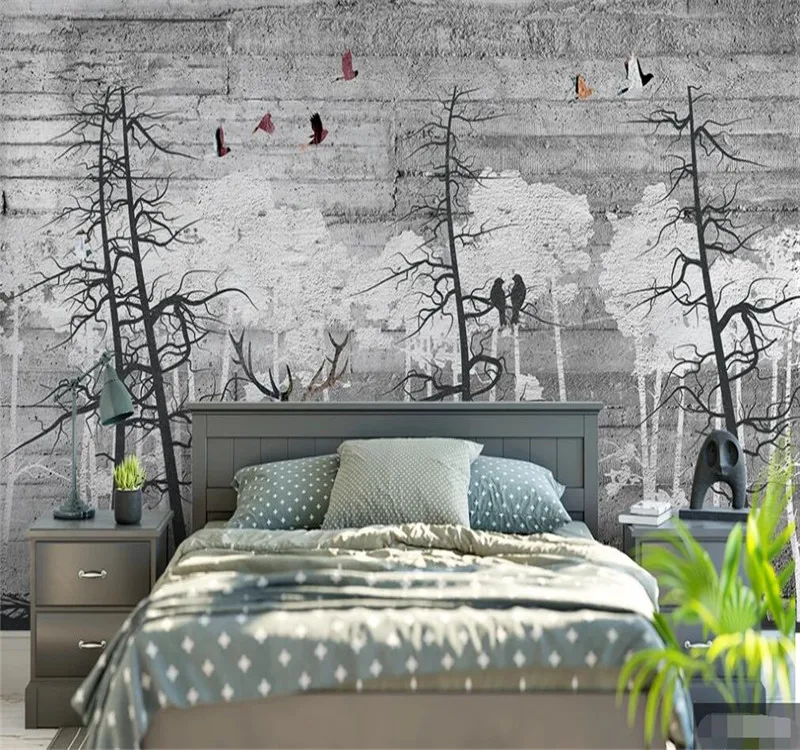 Custom wallpaper mural cement wall woods bedroom background wall sofa TV background wall
Custom wallpaper mural cement wall woods bedroom background wall sofa TV background wall