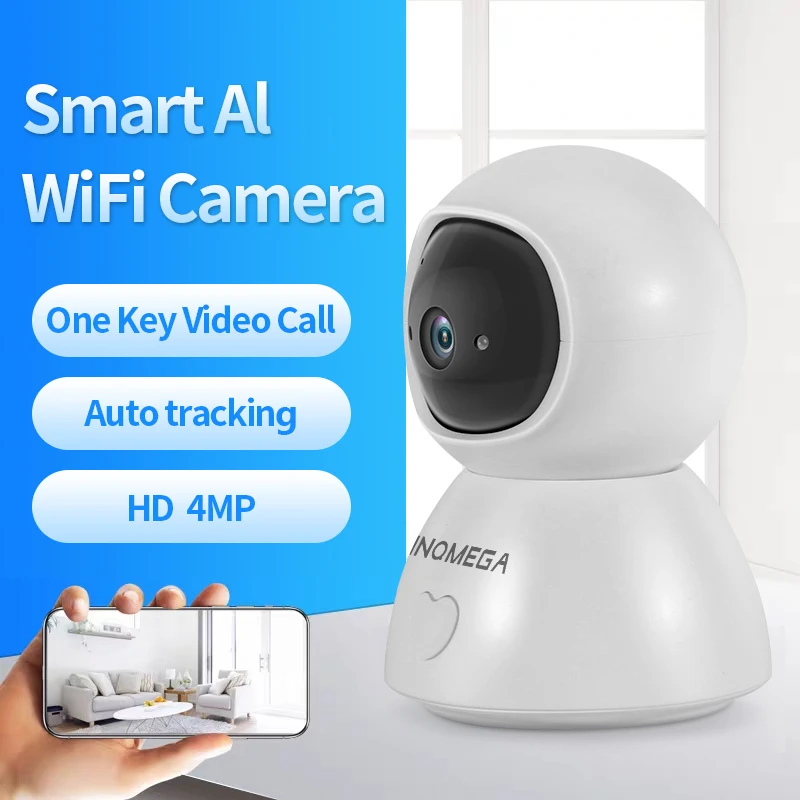 INQMEGA IP Camera 4MP Household Smart AI Auto Tracking Security IR Cloud Storage Wifi camera One Key Calling Mini Camera
INQMEGA IP Camera 4MP Household Smart AI Auto Tracking Security IR Cloud Storage Wifi camera One Key Calling Mini Camera