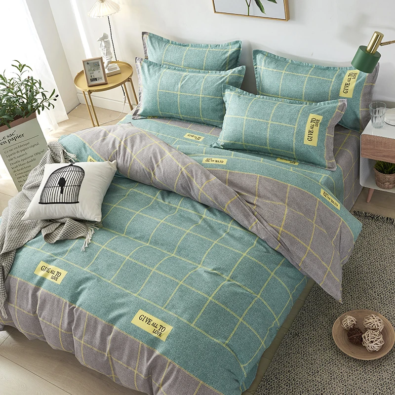 Bedding Set Double Bed AB Side King Size Bedroom Home Soft Family Set Nordic Bed Cover 150
Bedding Set Double Bed AB Side King Size Bedroom Home Soft Family Set Nordic Bed Cover 150