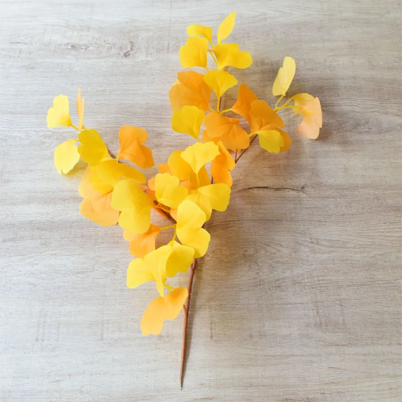 Boutique Ginkgo Leaf Simulation Leaves, Wedding Decor, Yellow Ginkgo Leaves, Winter Landscape Silk Screen, Double Color Leaves
Boutique Ginkgo Leaf Simulation Leaves, Wedding Decor, Yellow Ginkgo Leaves, Winter Landscape Silk Screen, Double Color Leaves