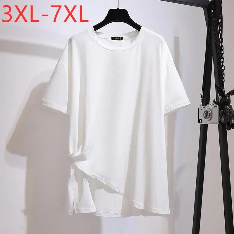 New 2021 Ladies Summer Plus Size Women Clothing Tops For Women Large Short Sleeve Loose Cotton Black White O-neck T-shirt 7XL
New 2021 Ladies Summer Plus Size Women Clothing Tops For Women Large Short Sleeve Loose Cotton Black White O-neck T-shirt 7XL