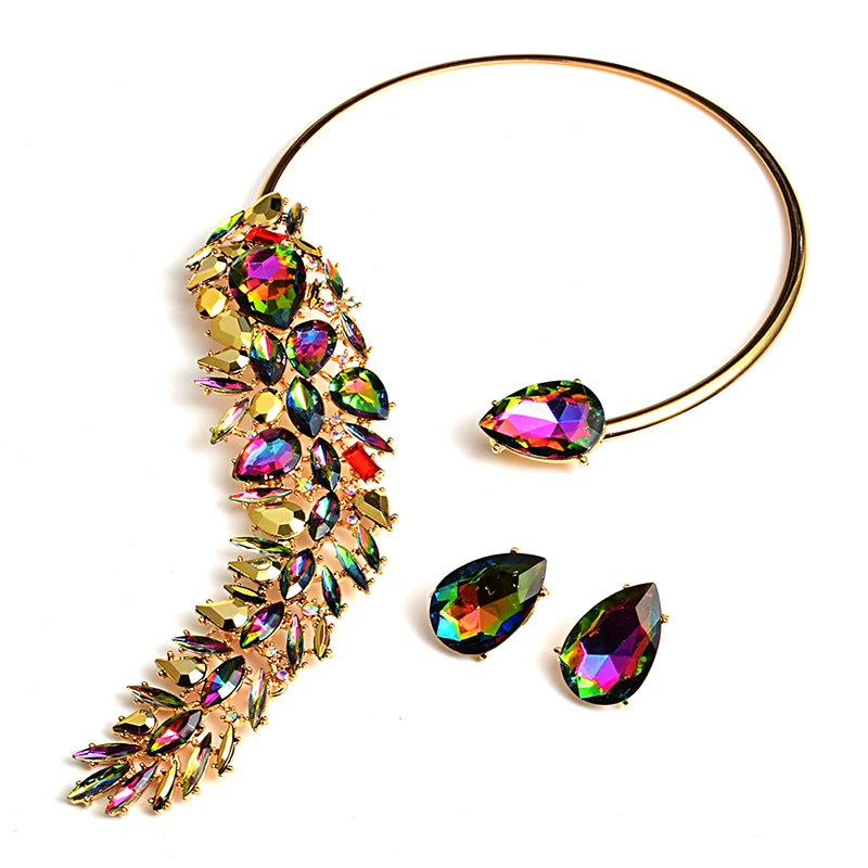 New Arrival Colorful Rhinestones Chokers Necklaces Fashion Trend Crystals Necklaces Fine Jewelry Accessories For Women
New Arrival Colorful Rhinestones Chokers Necklaces Fashion Trend Crystals Necklaces Fine Jewelry Accessories For Women