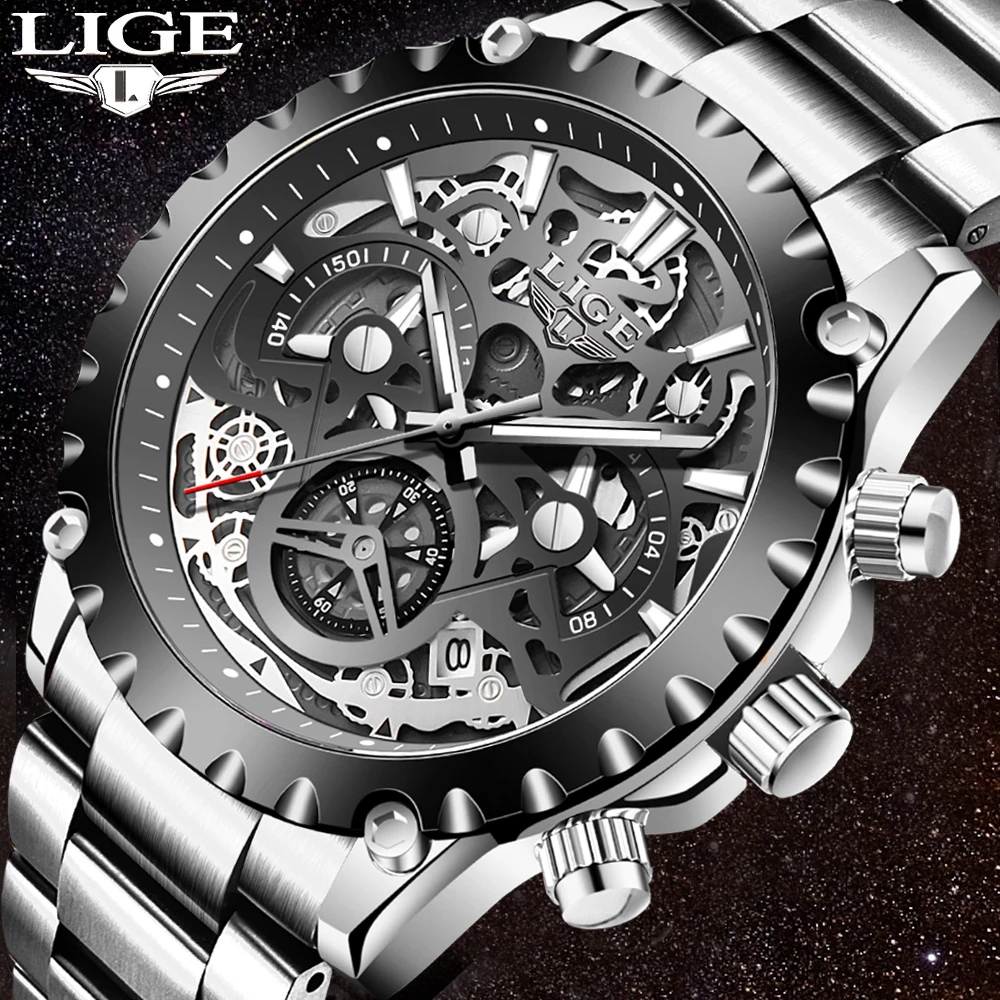 LIGE Top Brand Luxury Mens Fashion Watch Men Sport Waterproof Quartz Watches Men All Steel Army Military Watch Relogio Masculino
LIGE Top Brand Luxury Mens Fashion Watch Men Sport Waterproof Quartz Watches Men All Steel Army Military Watch Relogio Masculino