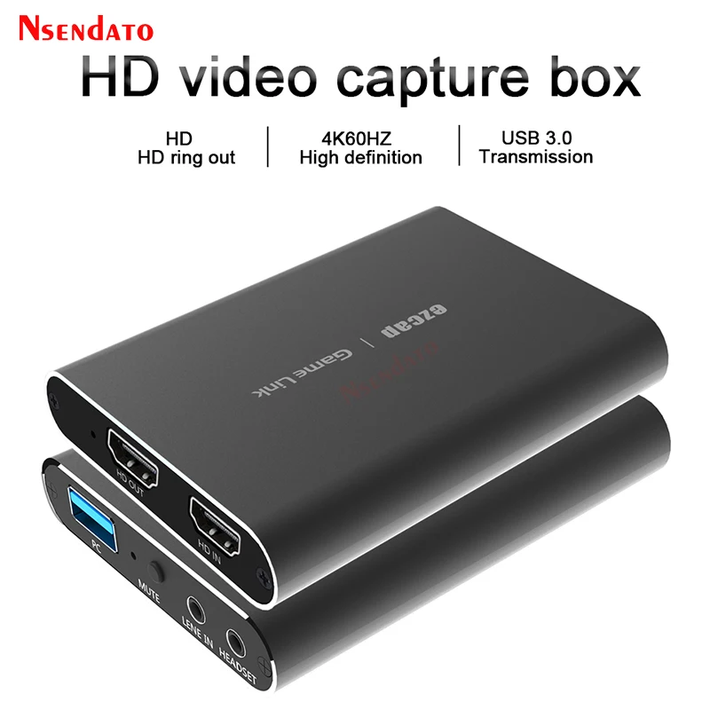 4K USB 3.0 HDMI Video Capture Card 1080P 60fps Record HDMI to USB3.0 Audio Video Capture Live Board Streaming Device Plug Play
4K USB 3.0 HDMI Video Capture Card 1080P 60fps Record HDMI to USB3.0 Audio Video Capture Live Board Streaming Device Plug Play