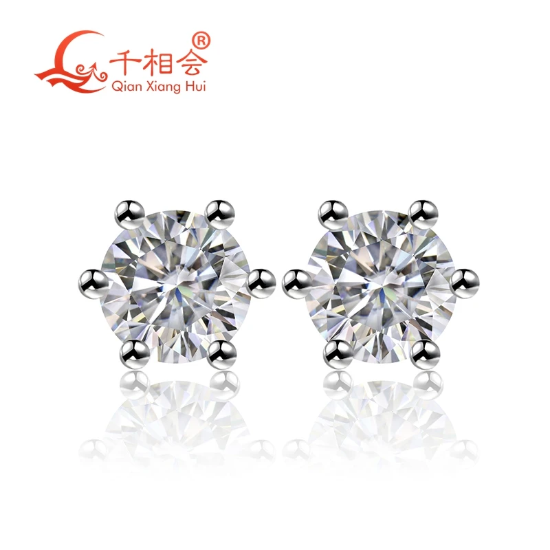 925 silver white color D VVS moissanite stone round shape 4mm single ear stud Earing for jewelry gift datting women
925 silver white color D VVS moissanite stone round shape 4mm single ear stud Earing for jewelry gift datting women