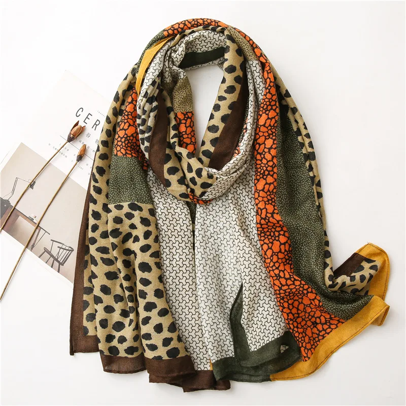 Fashion Animal Leopard Dot Fringe Viscnew leopard print cotton and linen scarf women's winter wild long spring and autumn shawl
Fashion Animal Leopard Dot Fringe Viscnew leopard print cotton and linen scarf women's winter wild long spring and autumn shawl