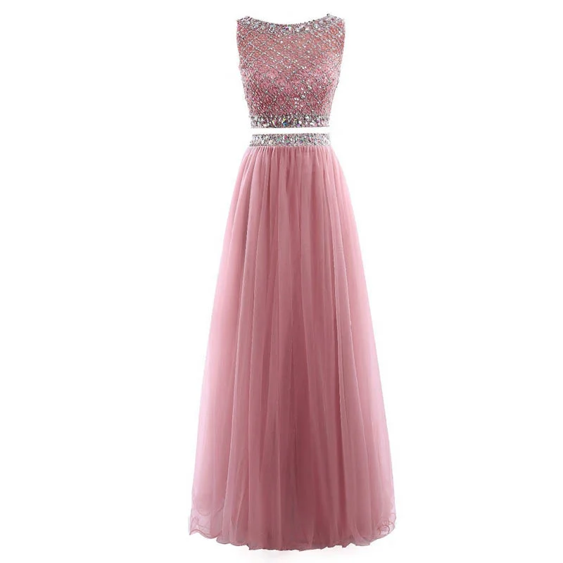 Charming Two-piece Evening Dresses Sequined Sleeveless Formal Party Gowns Beading Evening Gowns for Women Vestidos De Fiesta
Charming Two-piece Evening Dresses Sequined Sleeveless Formal Party Gowns Beading Evening Gowns for Women Vestidos De Fiesta