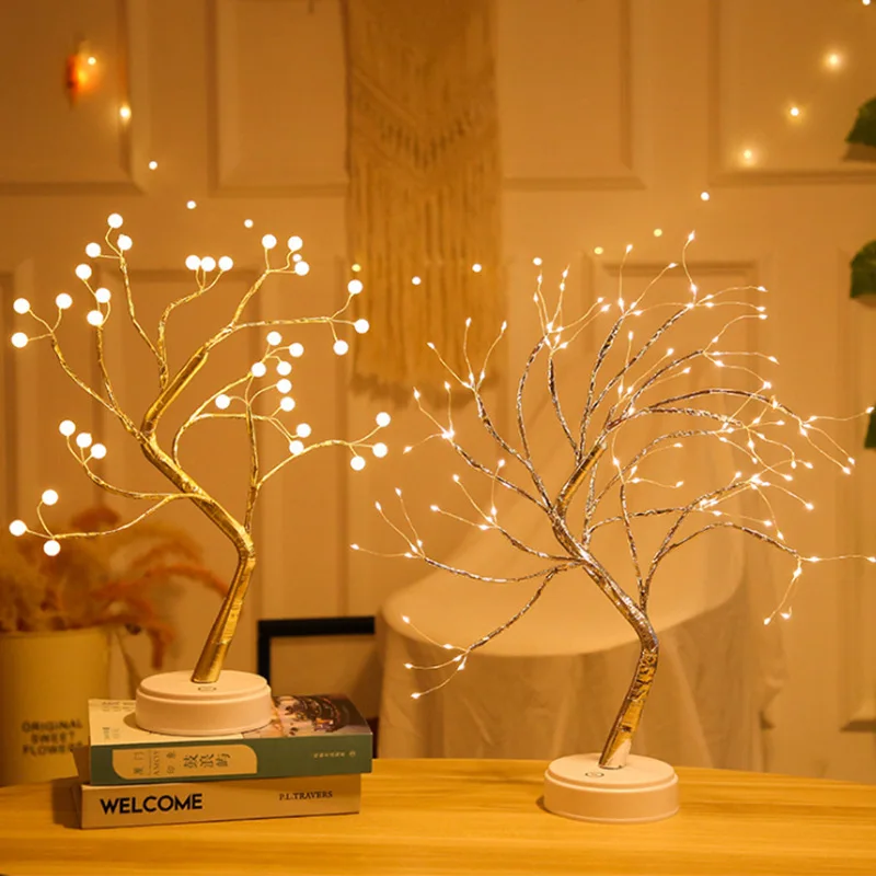 New Creative LED Pearl Tree Lamp Literary Style Starry Touch Gift Bedroom Christmas Decoration Bedside Night Light Lantern
New Creative LED Pearl Tree Lamp Literary Style Starry Touch Gift Bedroom Christmas Decoration Bedside Night Light Lantern