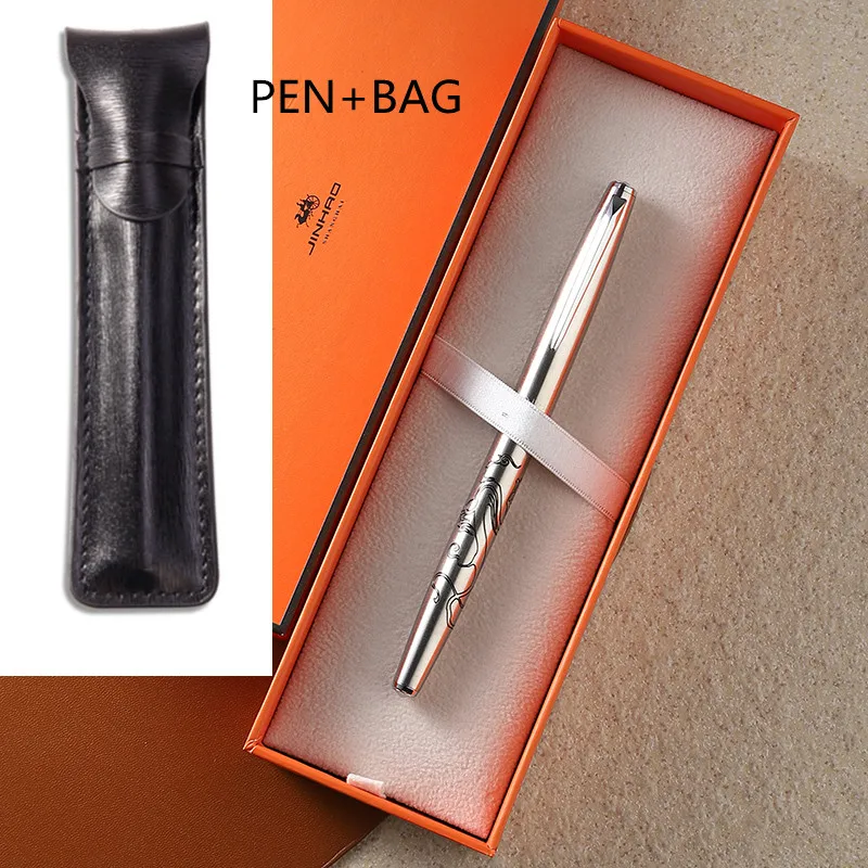 Ручка перьевая Jinhao A6619, 0,38 мм, чернильная ручка серебристого цвета с зажимом, металлическая, Классическая, для школы и офиса
Ручка перьевая Jinhao A6619, 0,38 мм, чернильная ручка серебристого цвета с зажимом, металлическая, Классическая, для школы и офиса