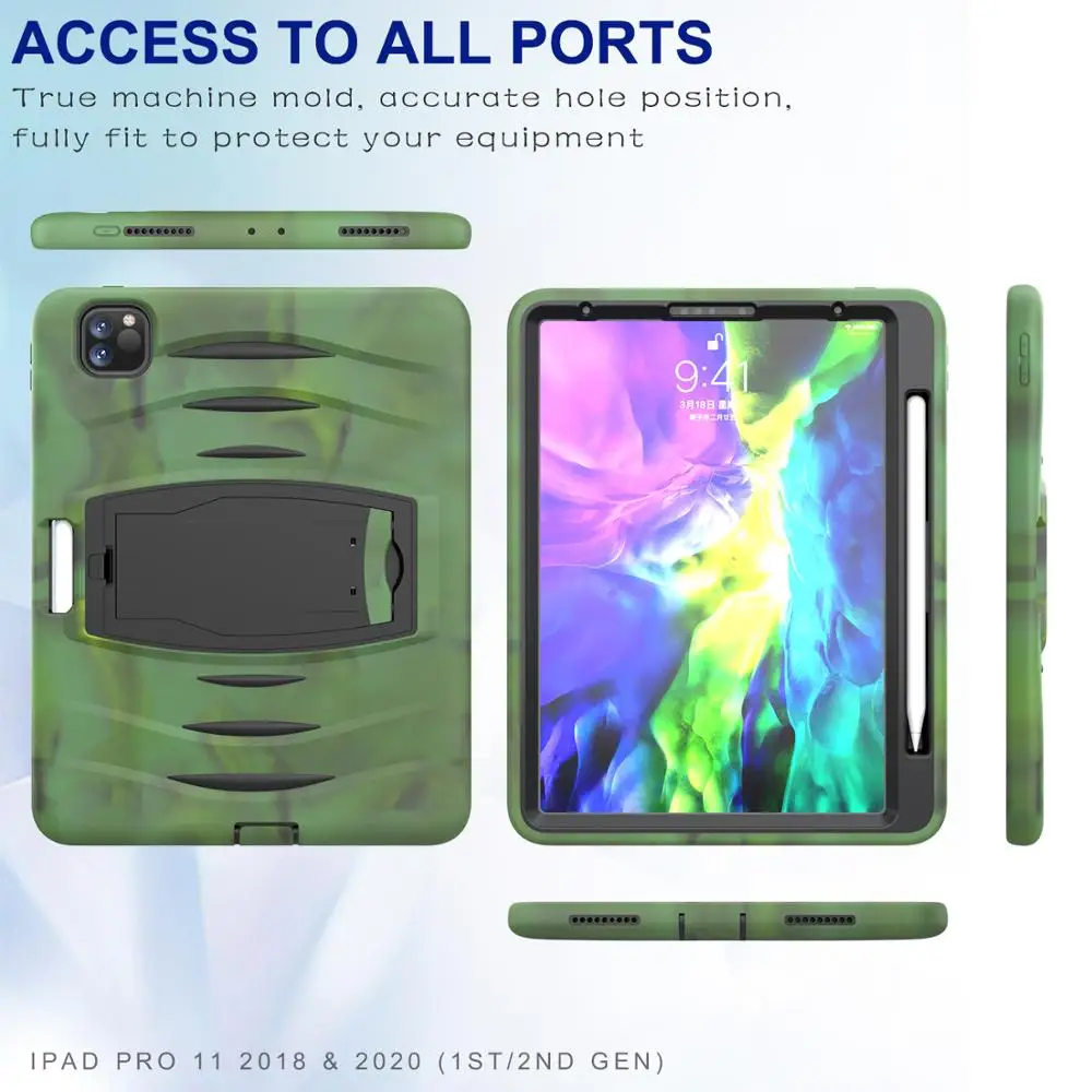 Case For iPad Pro 11 inch 2020 Case Shockproof Armor Heavy Protective Rugged Duty Stand Tablet Case For iPad Pro 11" 2020 Cover
Case For iPad Pro 11 inch 2020 Case Shockproof Armor Heavy Protective Rugged Duty Stand Tablet Case For iPad Pro 11" 2020 Cover