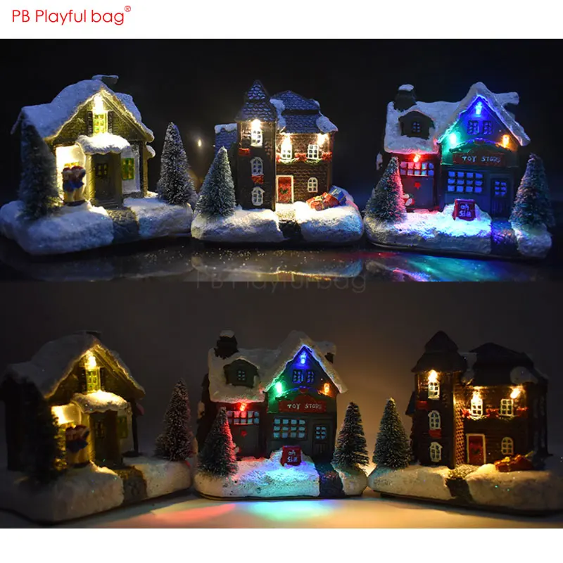 Playful bag 2020 Christmas luminious house Festival ornament New Year Winter snow house Home-decoration best Christmas gift AA21
Playful bag 2020 Christmas luminious house Festival ornament New Year Winter snow house Home-decoration best Christmas gift AA21
