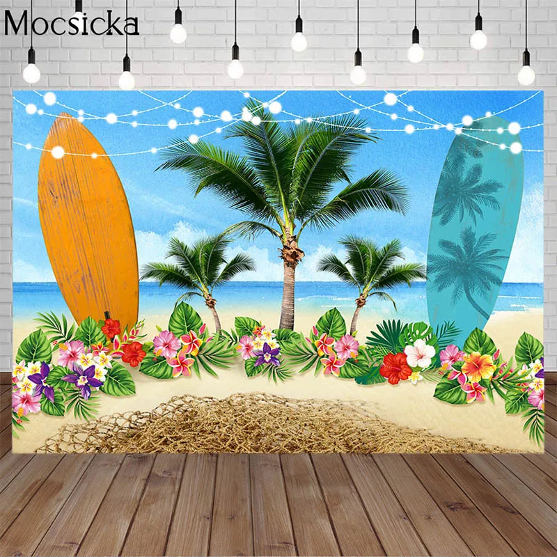 Summer Surf Photography Background Surfboard Sandy Beach Sea Blue Sky Palm Tree Decor Child Birthday Party Backdrop Photo Studio
Summer Surf Photography Background Surfboard Sandy Beach Sea Blue Sky Palm Tree Decor Child Birthday Party Backdrop Photo Studio