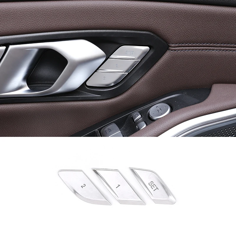 3 Pcs Seat Adjust Memory Panel Buttons Decoration Covers Stickers Trim For BMW 3 Series G20 G28 2020 Auto Interior Accessories
3 Pcs Seat Adjust Memory Panel Buttons Decoration Covers Stickers Trim For BMW 3 Series G20 G28 2020 Auto Interior Accessories