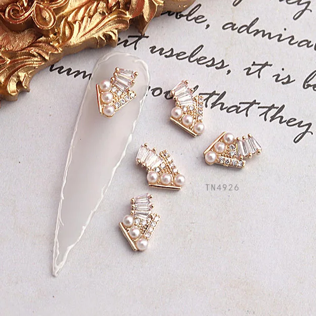 5pcs TN4926 Gold Crystal Pearl Zircon shell Nail Art Rhinestone metal manicure nail accessories Nail Decoration 3D Nails charms
5pcs TN4926 Gold Crystal Pearl Zircon shell Nail Art Rhinestone metal manicure nail accessories Nail Decoration 3D Nails charms