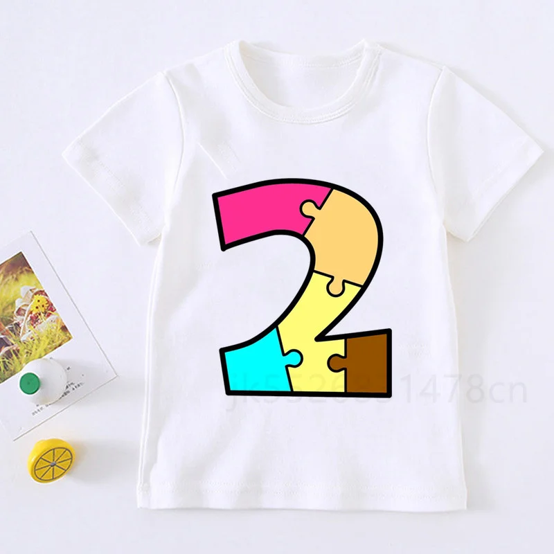 Kids Cute Birthday Number 1-8 Print T Shirt Children Birthday Party Boy T-shirts Boy&Girl Funny Tshirt Present
Kids Cute Birthday Number 1-8 Print T Shirt Children Birthday Party Boy T-shirts Boy&Girl Funny Tshirt Present