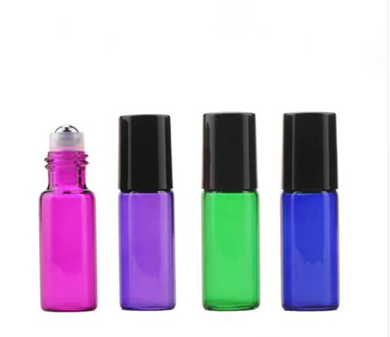 5 Colors 5ml Mini Roll On Glass Bottle Thick Fragrance PERFUME GLASS BOTTLES STAINLESS STEEL BALL For ESSENTIAL OIL
5 Colors 5ml Mini Roll On Glass Bottle Thick Fragrance PERFUME GLASS BOTTLES STAINLESS STEEL BALL For ESSENTIAL OIL