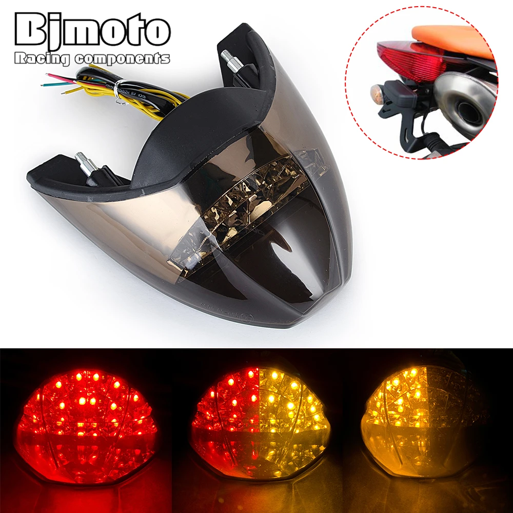 BJMOTO LED Motorcycle Taillight Brake Stop Lamp Turn Signal Lights Rear Tail Light For 990/690 2005-2011
BJMOTO LED Motorcycle Taillight Brake Stop Lamp Turn Signal Lights Rear Tail Light For 990/690 2005-2011
