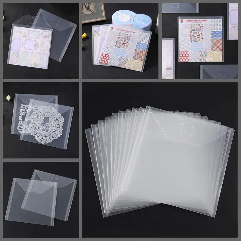10Piece Set 6.4*6.4Inch Square Transparent Portable Storage Bag Use To Store Die Stamp Background Paper Bump Template Card Cover
10Piece Set 6.4*6.4Inch Square Transparent Portable Storage Bag Use To Store Die Stamp Background Paper Bump Template Card Cover