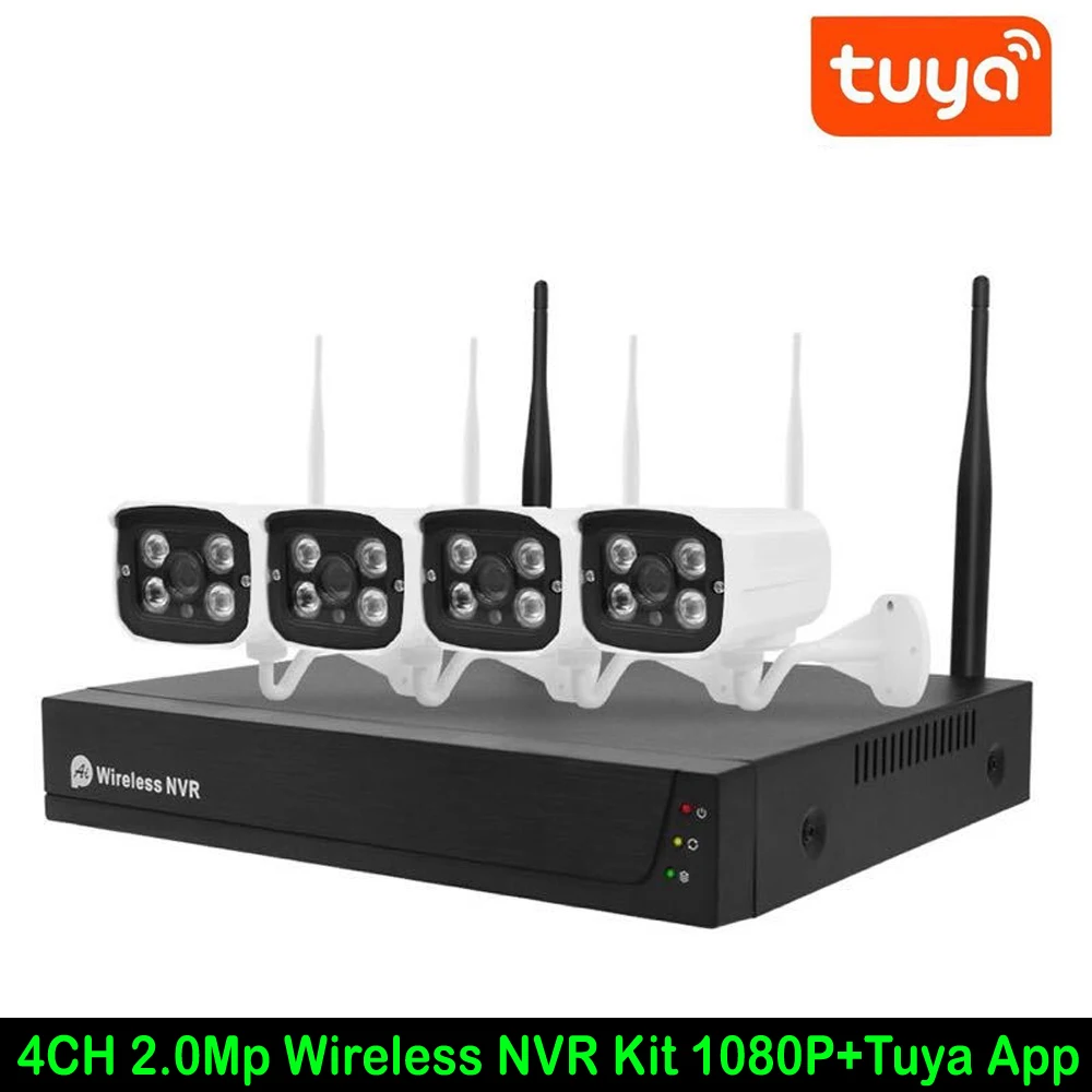 WIFI IR Camera NVR kit 1080P 2MP Wireless Surveillance System Kit Home Security IP Camera System Outdoor Support Tuya APP
WIFI IR Camera NVR kit 1080P 2MP Wireless Surveillance System Kit Home Security IP Camera System Outdoor Support Tuya APP