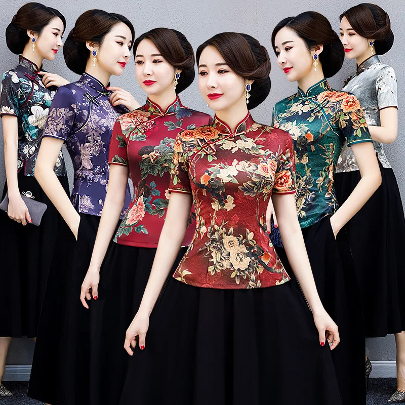 Republic Of China Style Silk Cheongsam Tops Women'S Mid-Length Improved Fashion Mother Dress Wedding Banquet Qipao Suit Платье
Republic Of China Style Silk Cheongsam Tops Women'S Mid-Length Improved Fashion Mother Dress Wedding Banquet Qipao Suit Платье