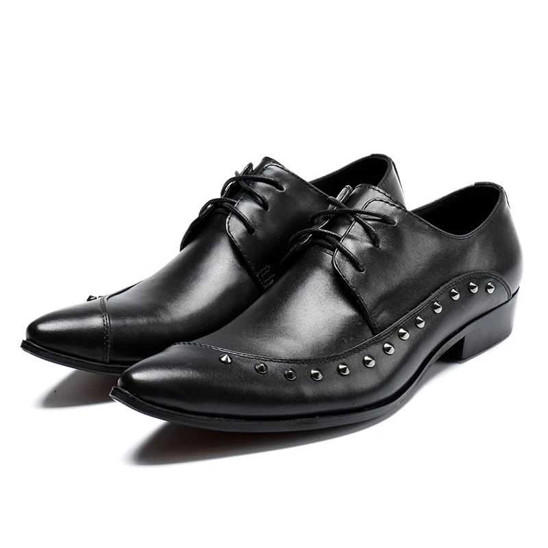 Zapatos Para Hombre Black Men Studded Italian Shoes For Men Genuine Leather Pointed Toe Lace Up Shoes Wedding Business Shoes
Zapatos Para Hombre Black Men Studded Italian Shoes For Men Genuine Leather Pointed Toe Lace Up Shoes Wedding Business Shoes