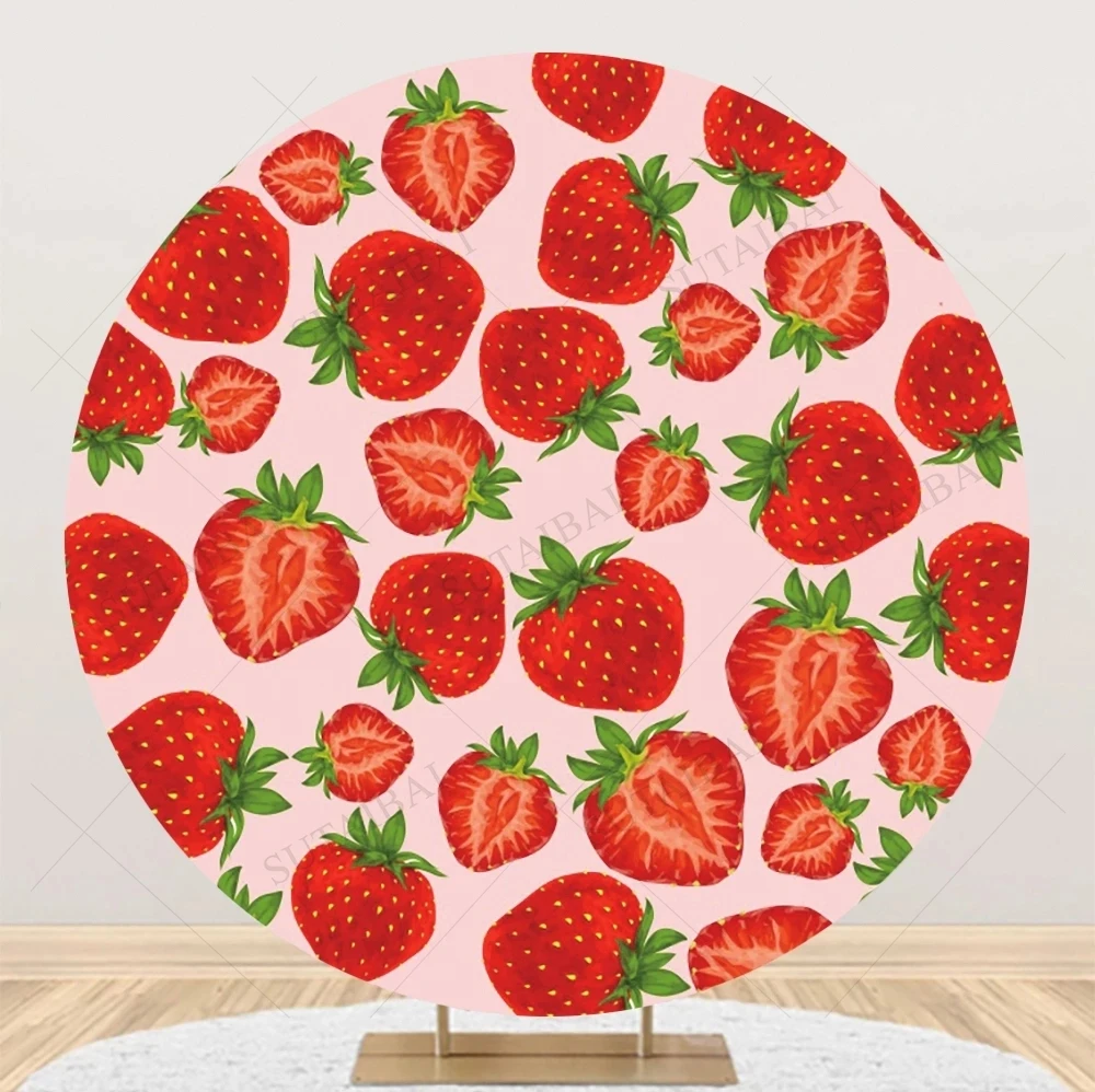 Big Red Strawberry Background Girl Birthday Baby Shower Party Decoration Banner Round Photo Background Photo Booth Customization
Big Red Strawberry Background Girl Birthday Baby Shower Party Decoration Banner Round Photo Background Photo Booth Customization