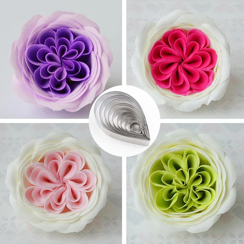 10 PCs Stainless Steel Cake Decorating Gumpaste Flowers Austin Rose Cutter Fondant Decor Kit Sugarcraft Modelling Tools
10 PCs Stainless Steel Cake Decorating Gumpaste Flowers Austin Rose Cutter Fondant Decor Kit Sugarcraft Modelling Tools