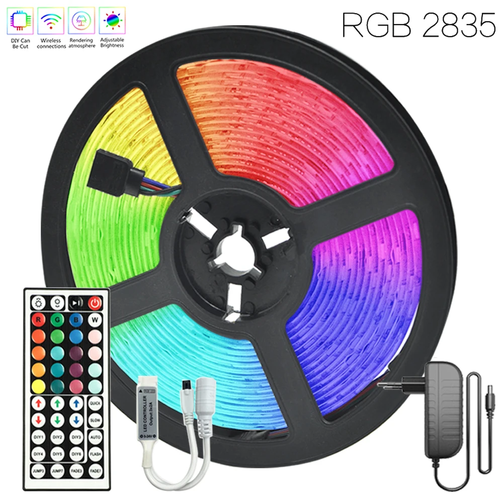 Decorate to Home Festival LED Light RGB 2835 Infrared Remote Control 12V 32.8 ft (10M) EU Plug Waterproof DIY Flexible Lamp Tape
Decorate to Home Festival LED Light RGB 2835 Infrared Remote Control 12V 32.8 ft (10M) EU Plug Waterproof DIY Flexible Lamp Tape