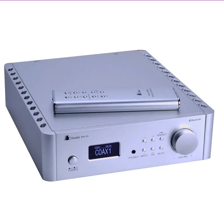 The new remote bada PH-15 miniature DAC decoding power amplifier Bluetooth radio integrated HIFI amplifier, with optical fiber c
The new remote bada PH-15 miniature DAC decoding power amplifier Bluetooth radio integrated HIFI amplifier, with optical fiber c