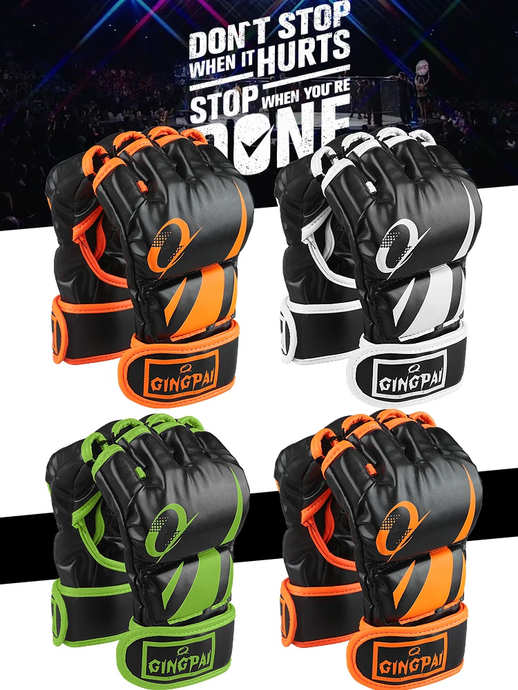 Boxing Gloves MMA Gloves Muay Thai Training Semi Finger Gloves MMA Boxer Fight Boxing Equipment Half Mitts PU Leather Black/Red
Boxing Gloves MMA Gloves Muay Thai Training Semi Finger Gloves MMA Boxer Fight Boxing Equipment Half Mitts PU Leather Black/Red