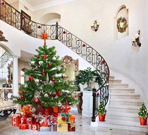 Christmas Tree Indoor Stairs backdrop High quality Computer print party photo studio background
Christmas Tree Indoor Stairs backdrop High quality Computer print party photo studio background