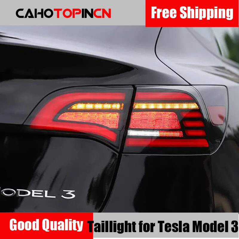 Car LED Tail Light Taillight For Tesla Model 3 2016 - 2021 Rear Running Light + Brake + Reverse Lamp + Dynamic Turn Signal
Car LED Tail Light Taillight For Tesla Model 3 2016 - 2021 Rear Running Light + Brake + Reverse Lamp + Dynamic Turn Signal