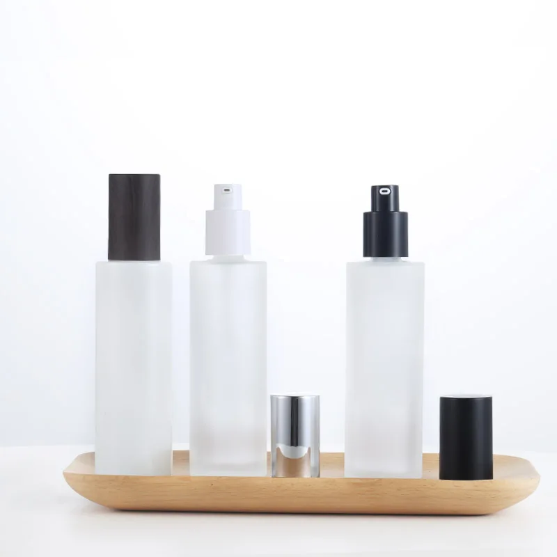 wooden cap dark wood grain empty cosmetic packaging clear frosted glass bottle and jars with water transfer dark wooden lid 30ml
wooden cap dark wood grain empty cosmetic packaging clear frosted glass bottle and jars with water transfer dark wooden lid 30ml