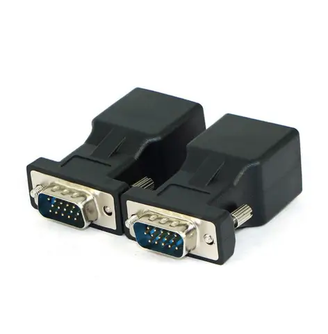 1 paar Von VGA Extender Kopf Zu LAN RJ45 Cat5 Cat6 20M Netzwerk Kabel Adapter VGA Verlängerung Linie