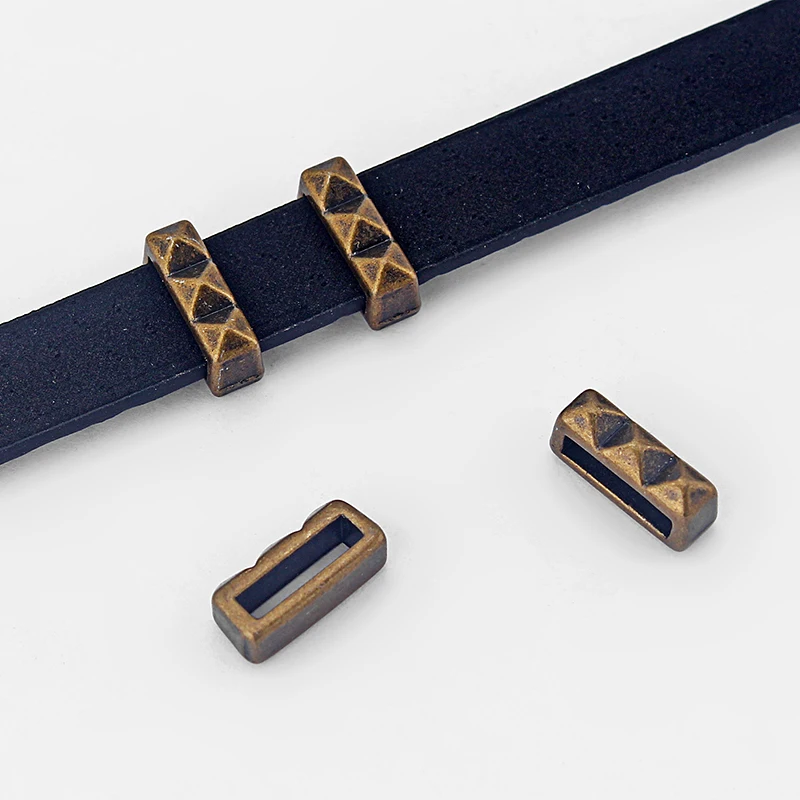 20Pcs Tibetan Bronze Flat Slide Spacer Beads 10*2mm Hole For Flat Leather Cord Bracelet Necklace DIY Jewelry Making Supplies
20Pcs Tibetan Bronze Flat Slide Spacer Beads 10*2mm Hole For Flat Leather Cord Bracelet Necklace DIY Jewelry Making Supplies