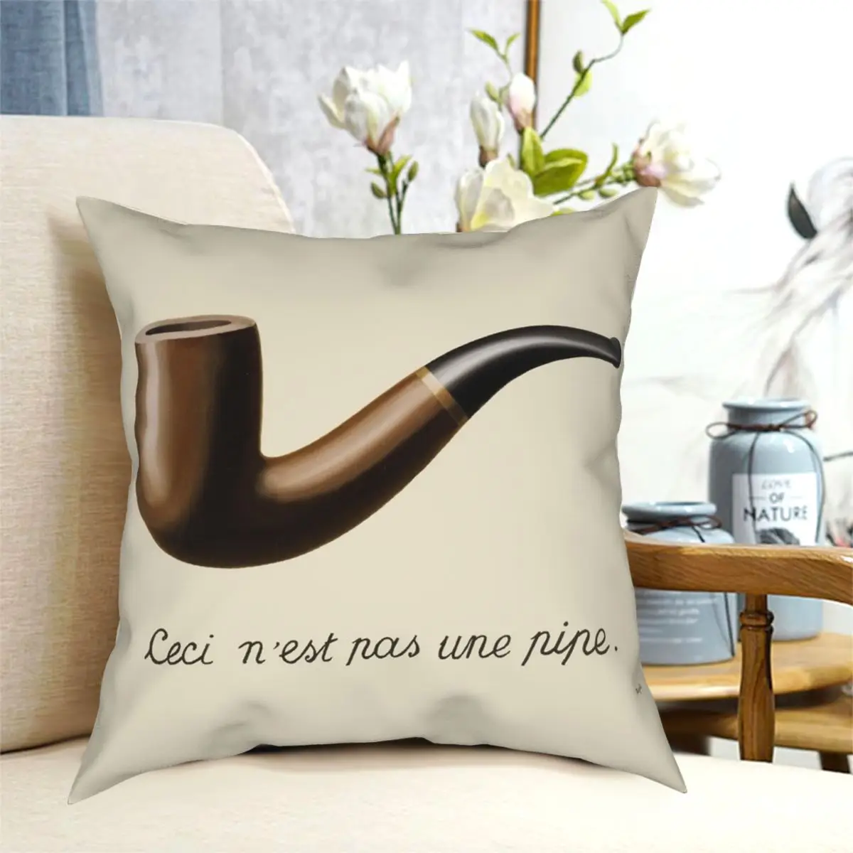 The Treachery of Images René Magritte Pillowcase Polyester Pattern Zip Decor Home Cushion Cover
The Treachery of Images René Magritte Pillowcase Polyester Pattern Zip Decor Home Cushion Cover