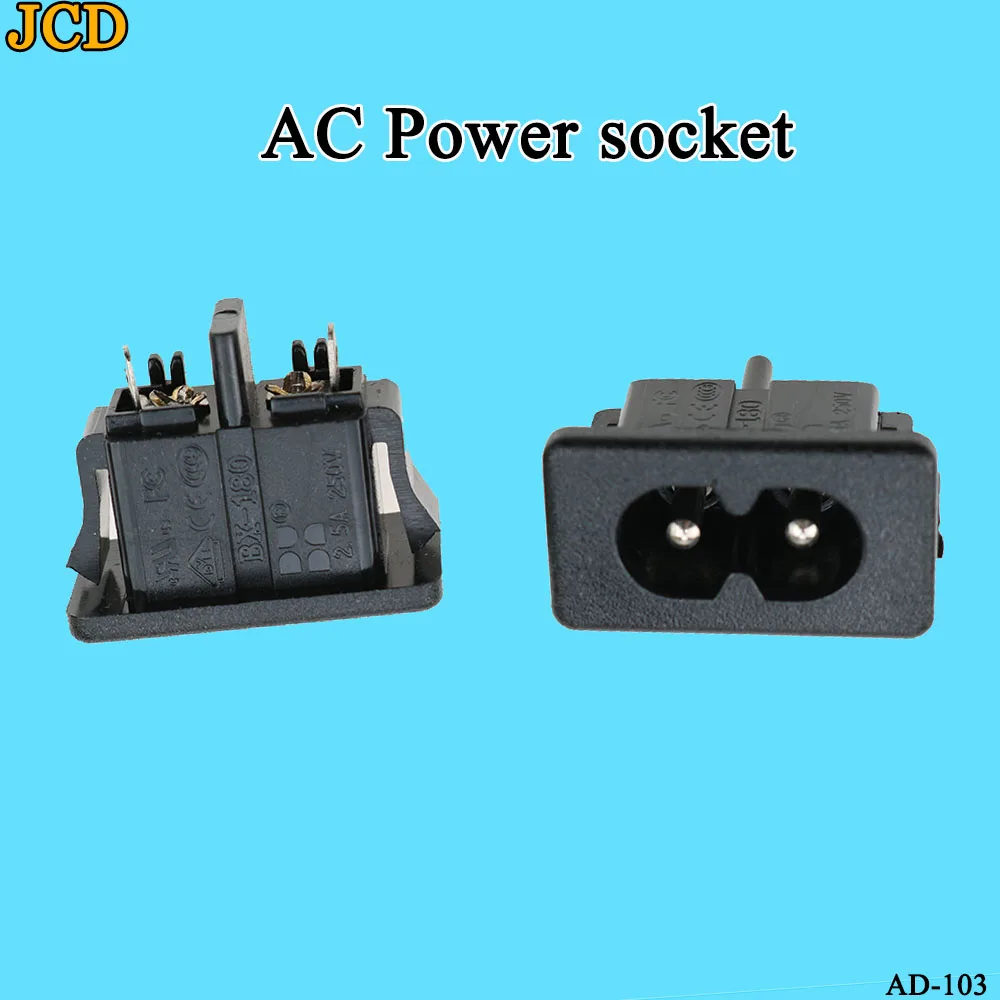 JCD AC-14 AC 250V 2.5A Male 2 Pins Power Inlet Socket IEC320 C14 Socket Panel Embedded
JCD AC-14 AC 250V 2.5A Male 2 Pins Power Inlet Socket IEC320 C14 Socket Panel Embedded