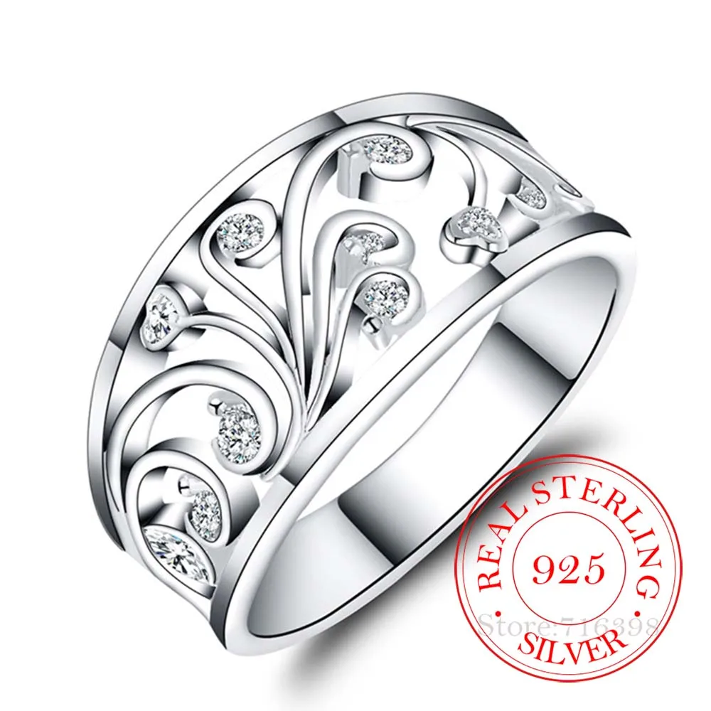 925 Sterling Silver Rings for Women Men Female Exquisite Plant Pattern Cz Crystal Infinity Ring Bague Argent 925 Anillos Mujer
925 Sterling Silver Rings for Women Men Female Exquisite Plant Pattern Cz Crystal Infinity Ring Bague Argent 925 Anillos Mujer