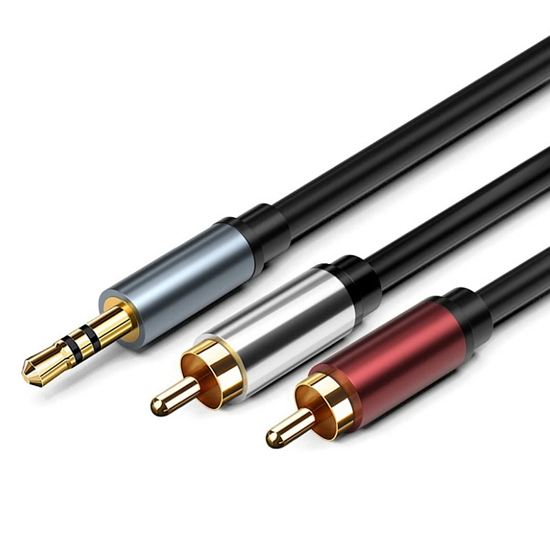 3.5mm Audio Cable Male Plug To RCA Male Gold Plated For Instrument Guitar Mixer Amplifier Bass 1m 2m 3m 5m
3.5mm Audio Cable Male Plug To RCA Male Gold Plated For Instrument Guitar Mixer Amplifier Bass 1m 2m 3m 5m