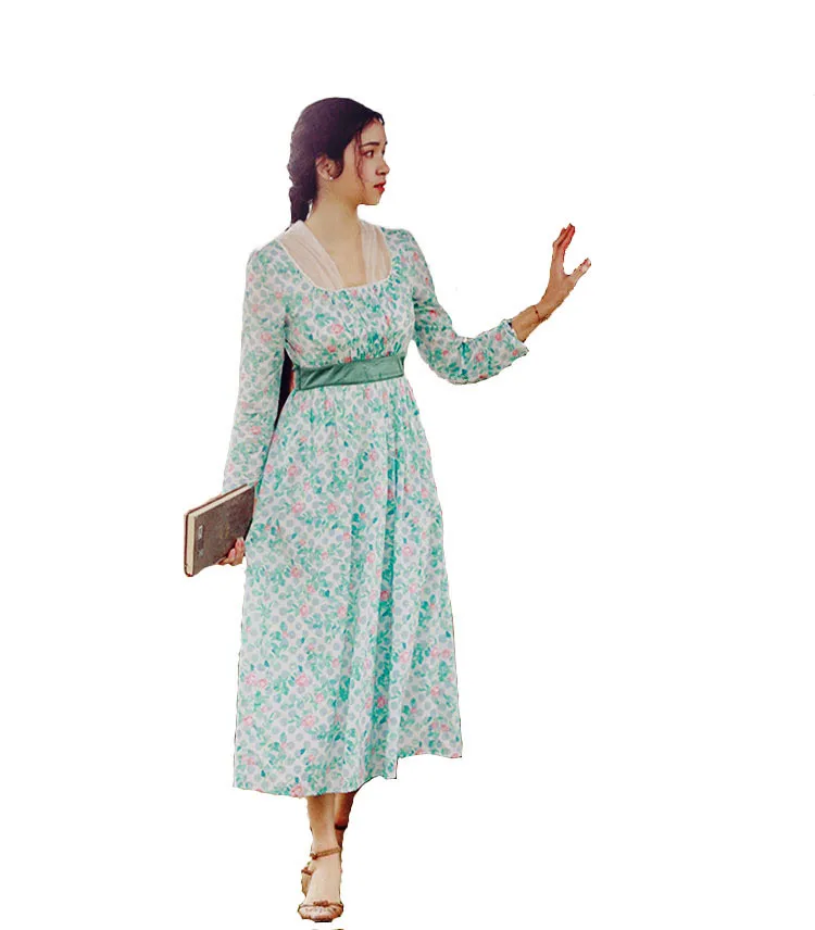 2020 Dresses Women Spring 100%Cotton Elegant Floral Print Vintage Casual Long Sleeve V-Neck Ladies Retro Clothes Midi Dress New
2020 Dresses Women Spring 100%Cotton Elegant Floral Print Vintage Casual Long Sleeve V-Neck Ladies Retro Clothes Midi Dress New